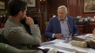 Eric tells Thomas to mind his own business on The Bold and the Beautiful | Image: CBS